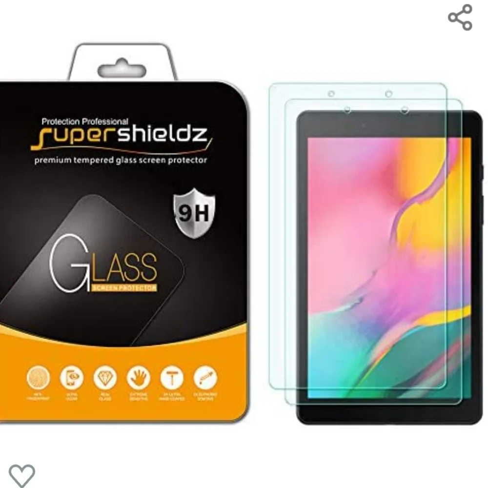 SuperShieldz glass screen protector for Samsung Galaxy Tab A 8.0 2-pack NIB